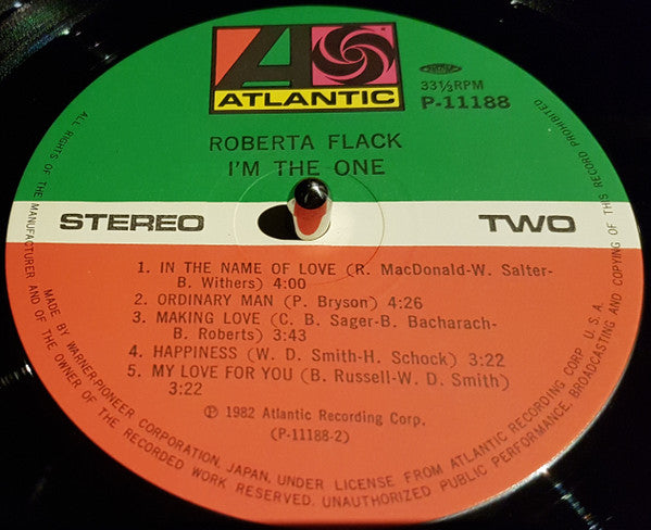 Roberta Flack - I'm The One (Vinyl, LP, Album, Stereo) Very Good (VG) / Very Good (VG)