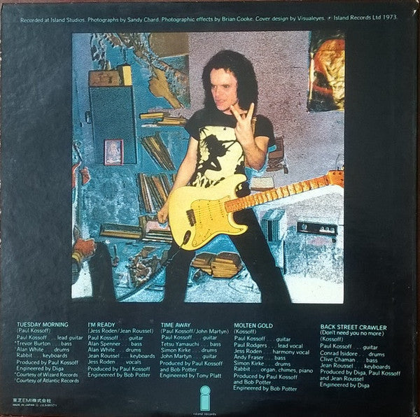 Paul Kossoff - Back Street Crawler (Vinyl, LP, Album, Reissue) Very Good Plus (VG+) / Very Good Plus (VG+)