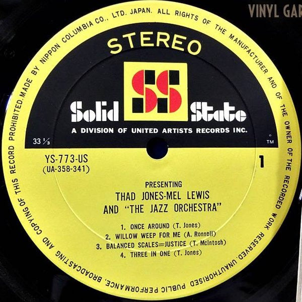 Thad Jones & Mel Lewis - Presenting Thad Jones • Mel Lewis & "The Jazz Orchestra" (Vinyl, LP, Album) Very Good Plus (VG+) / Good Plus (G+)