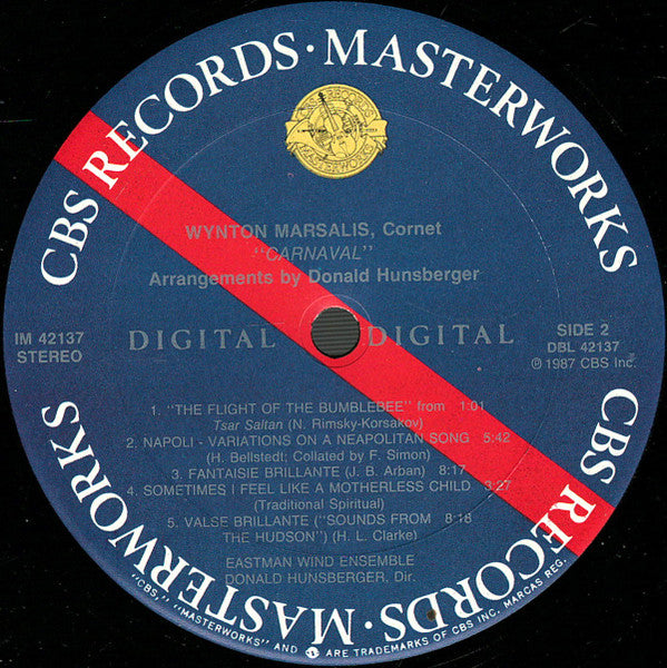 Wynton Marsalis - Carnaval (Vinyl, LP, Album) Very Good Plus (VG+) / Very Good (VG)
