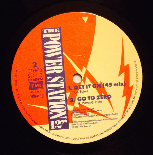 The Power Station - Get It On (Vinyl, 12", 45 RPM, Maxi-Single) Very Good (VG) / Very Good (VG)