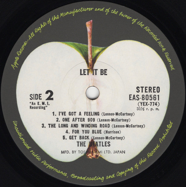 The Beatles - Let It Be = レット・イット・ビー (Vinyl, LP, Album, Reissue, Stereo) Very Good Plus (VG+) / Very Good Plus (VG+)