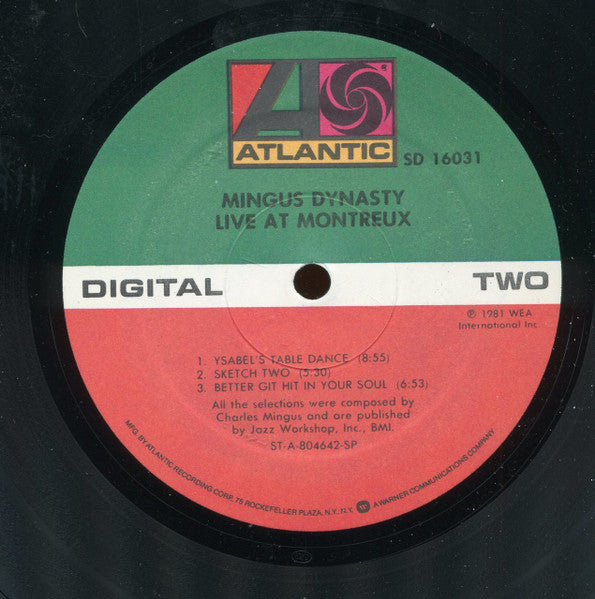 Mingus Dynasty - Live At Montreux (Vinyl, LP, Album) Very Good Plus (VG+) / Very Good Plus (VG+)