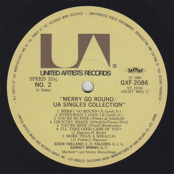 Various - UA Singles Collection - Merry Go Round (Vinyl, LP, Compilation) Near Mint (NM or M-) / Very Good Plus (VG+)