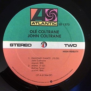 John Coltrane - Olé Coltrane (Vinyl, LP, Album, Reissue, Stereo) Near Mint (NM or M-) / Very Good (VG)