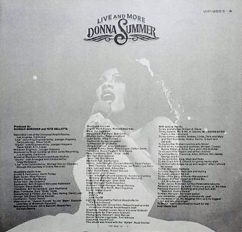 Donna Summer - Live And More (Vinyl, LP, Album)