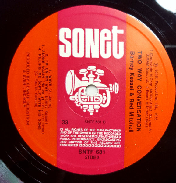 Barney Kessel - Two Way Conversation (Vinyl, LP, Album) Very Good Plus (VG+) / Very Good (VG)
