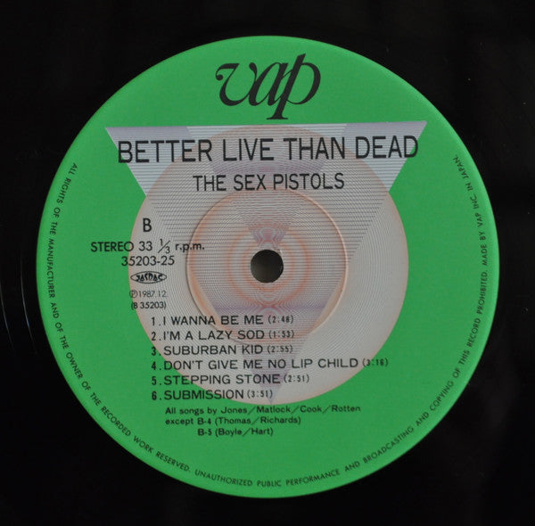 Sex Pistols - Better Live Than Dead (Vinyl, LP)