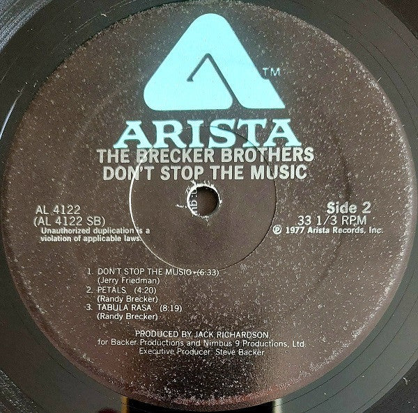 The Brecker Brothers - Don't Stop The Music (Vinyl, LP, Album) Good Plus (G+) / Good Plus (G+)