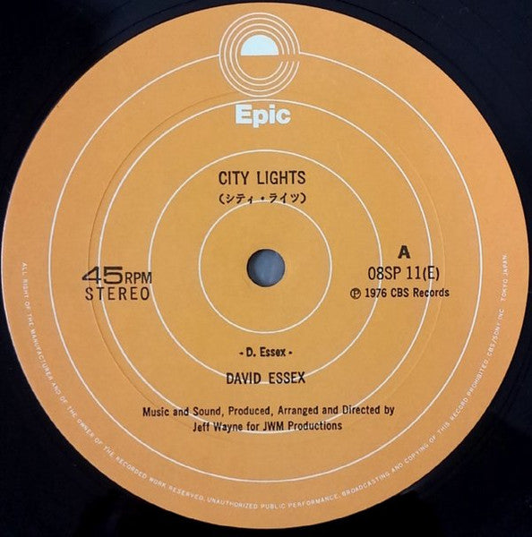 David Essex - City Lights (Vinyl, 12") Very Good (VG) / Good Plus (G+)