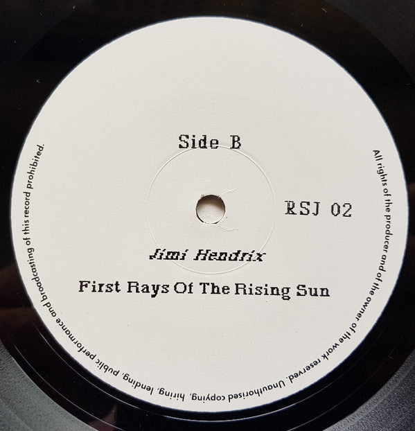 Jimi Hendrix - First Rays Of The Rising Sun (Vinyl, Unofficial Release, LP) Very Good (VG) / Very Good Plus (VG+)