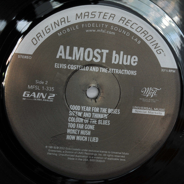 Elvis Costello & The Attractions - Almost Blue (Vinyl, LP, Album, Limited Edition, Numbered, Reissue, Remastered, Stereo) Mint (M) / Mint (M)