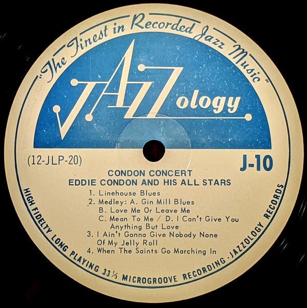 Eddie Condon And His All-Stars - Condon Concert (Vinyl, LP) Very Good (VG) / Very Good Plus (VG+)