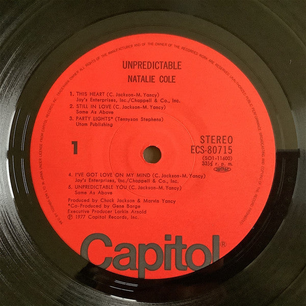 Natalie Cole - Unpredictable (Vinyl, LP, Album)