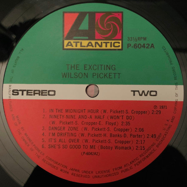 Wilson Pickett - The Exciting Wilson Pickett (Vinyl, LP, Album, Stereo) Very Good Plus (VG+) / Very Good (VG)