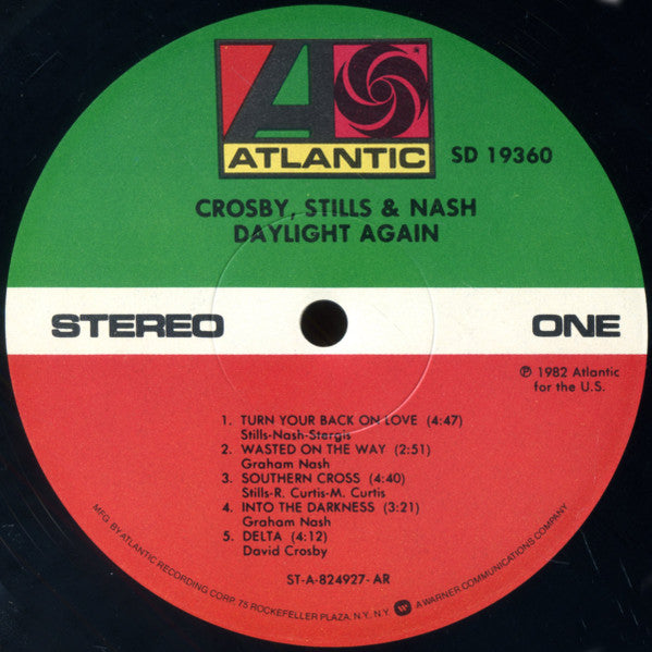 Crosby, Stills & Nash - Daylight Again (Vinyl, LP, Album, Stereo) Very Good (VG) / Very Good (VG)