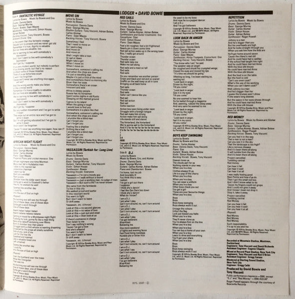 David Bowie - Lodger (Vinyl, LP, Album, Reissue)