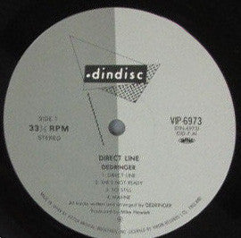 Dedringer - Direct Line = ダイレクト・ライン (Vinyl, LP, Album) Near Mint (NM or M-) / Very Good Plus (VG+)