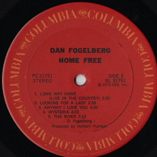 Dan Fogelberg - Home Free (Vinyl, LP, Reissue) Very Good (VG) / Good Plus (G+)