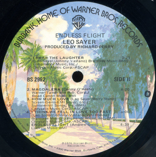 Leo Sayer - Endless Flight (Vinyl, LP, Album, Stereo) Very Good (VG) / Very Good Plus (VG+)