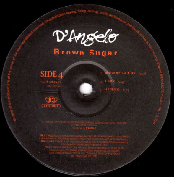 D'Angelo - Brown Sugar (2xVinyl, LP, Album, Reissue, Unofficial Release) Good Plus (G+) / Very Good (VG)