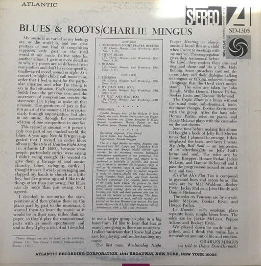 Charles Mingus - Blues & Roots (Vinyl, LP, Album, Reissue) Near Mint (NM or M-) / Very Good (VG)