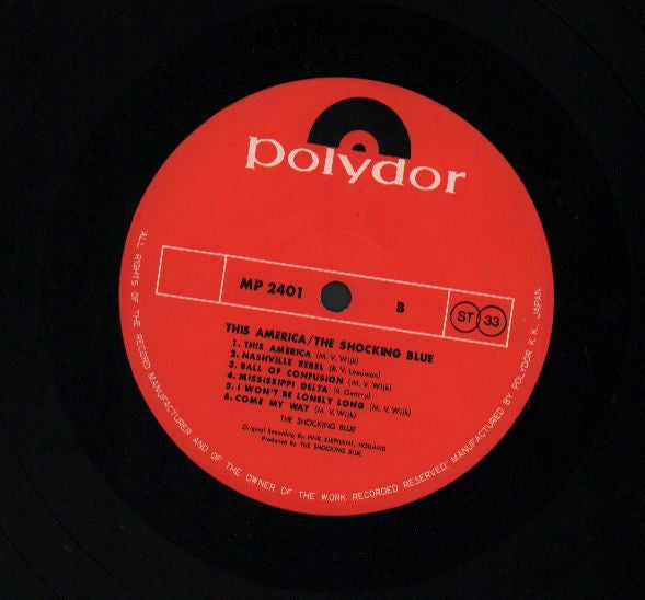 Shocking Blue - This America (Vinyl, LP, Album) Very Good (VG) / Very Good (VG)