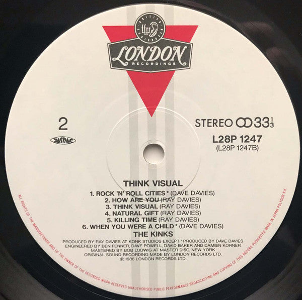 The Kinks - Think Visual (Vinyl, LP, Album) Very Good Plus (VG+) / Very Good Plus (VG+)