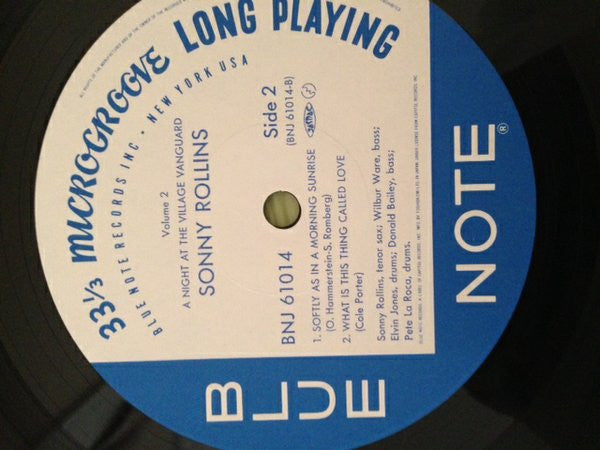 Sonny Rollins - A Night At The "Village Vanguard" Volume 2 (Vinyl, LP, Album, Limited Edition, Reissue, Mono) Near Mint (NM or M-) / Very Good Plus (VG+)