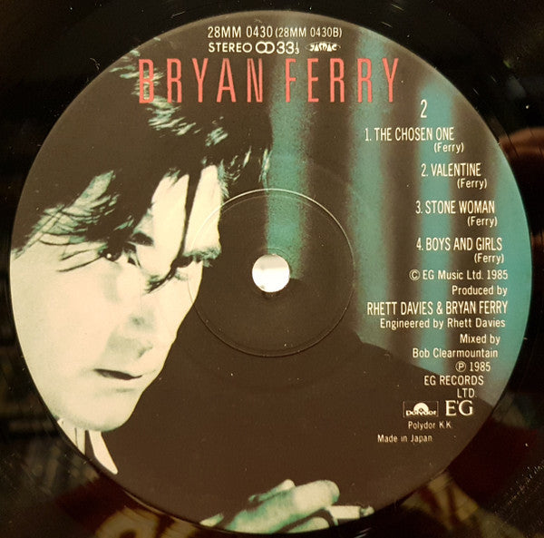 Bryan Ferry - Boys And Girls (Vinyl, LP, Album, Stereo)