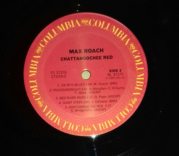 Max Roach - Chattahoochee Red (Vinyl, LP, Album, Stereo) Very Good (VG) / Very Good Plus (VG+)