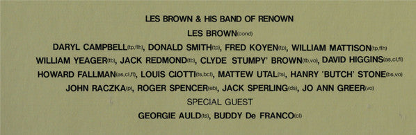 Les Brown And His Band Of Renown - Aurex Jazz Festival '83 (Vinyl, LP, Album) Near Mint (NM or M-) / Very Good Plus (VG+)