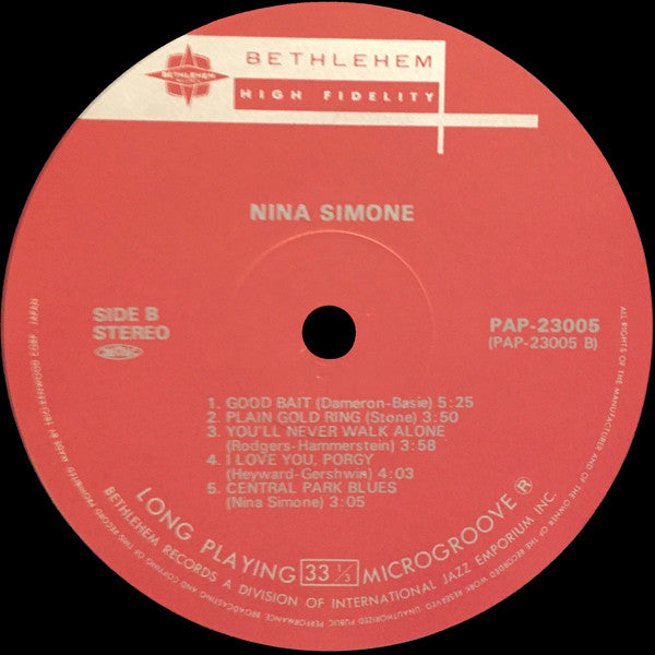 Nina Simone - Little Girl Blue (Vinyl, LP, Album, Reissue, Stereo) Near Mint (NM or M-) / Good Plus (G+)