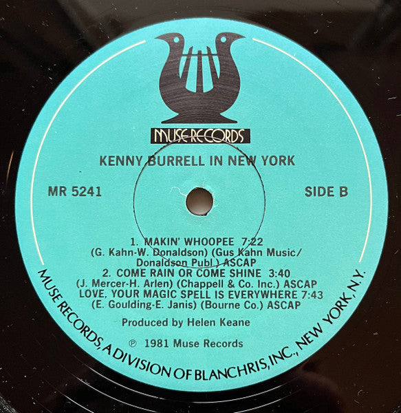 Kenny Burrell - In New York (Vinyl, LP, Album) Very Good (VG) / Very Good (VG)