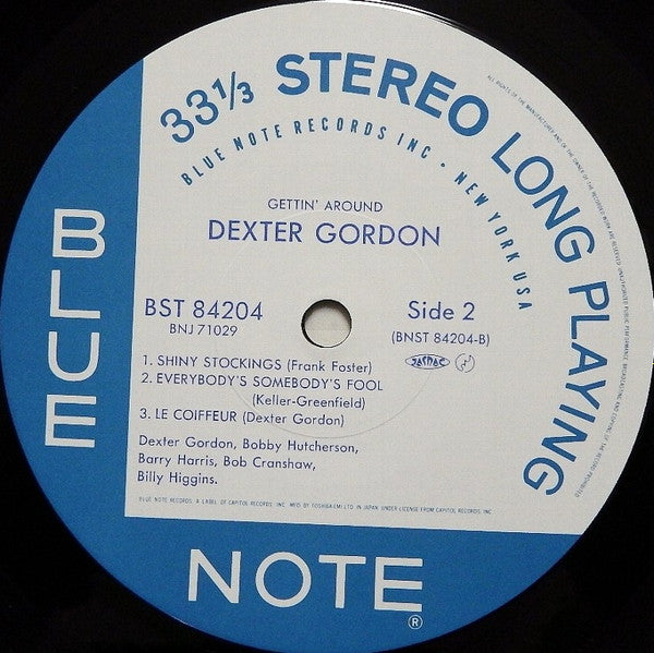 Dexter Gordon - Gettin' Around (Vinyl, LP, Album, Reissue, Stereo) Very Good Plus (VG+) / Very Good (VG)