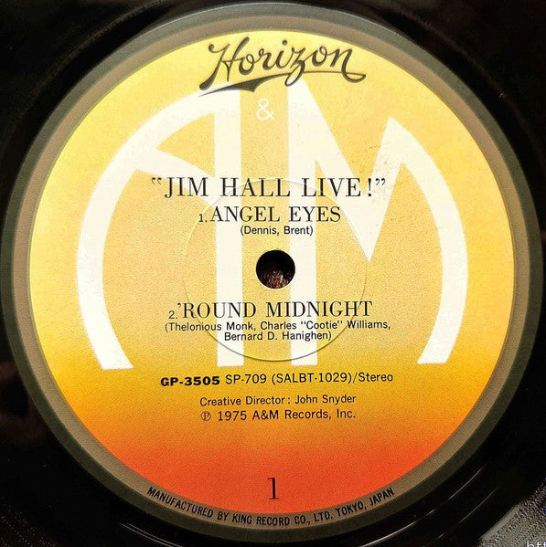 Jim Hall - Jim Hall Live! (Vinyl, LP, Album) Very Good Plus (VG+) / Very Good Plus (VG+)