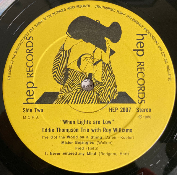 Eddie Thompson Trio - When Lights Are Low (Vinyl, LP) Near Mint (NM or M-) / Very Good Plus (VG+)