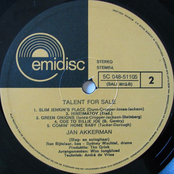 Jan Akkerman - Guitar For Sale (Vinyl, LP, Album, Reissue) Very Good (VG) / Very Good (VG)
