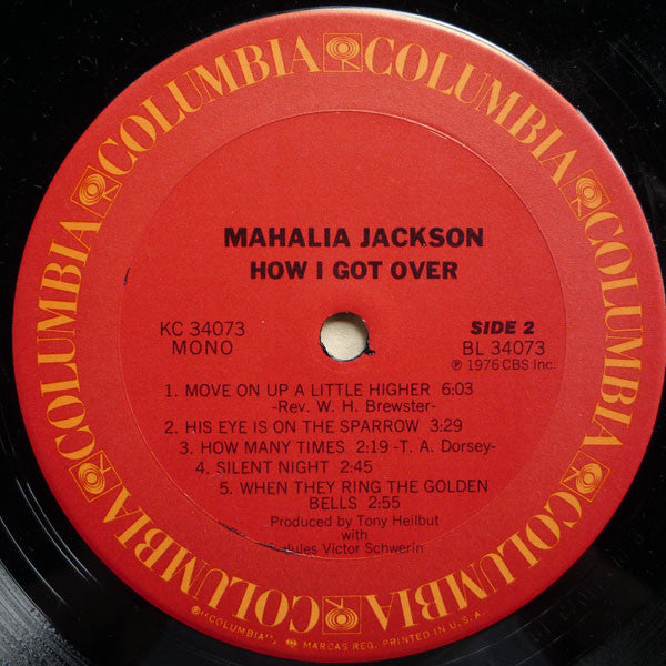 Mahalia Jackson - How I Got Over (Vinyl, LP, Album, Mono) Very Good Plus (VG+) / Very Good Plus (VG+)