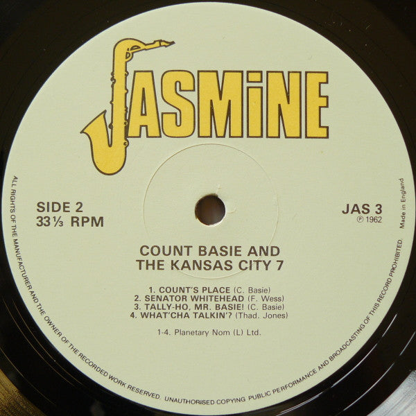 Count Basie And The Kansas City Seven - Count Basie And The Kansas City 7 (Vinyl, LP, Album, Reissue) Very Good (VG) / Good Plus (G+)