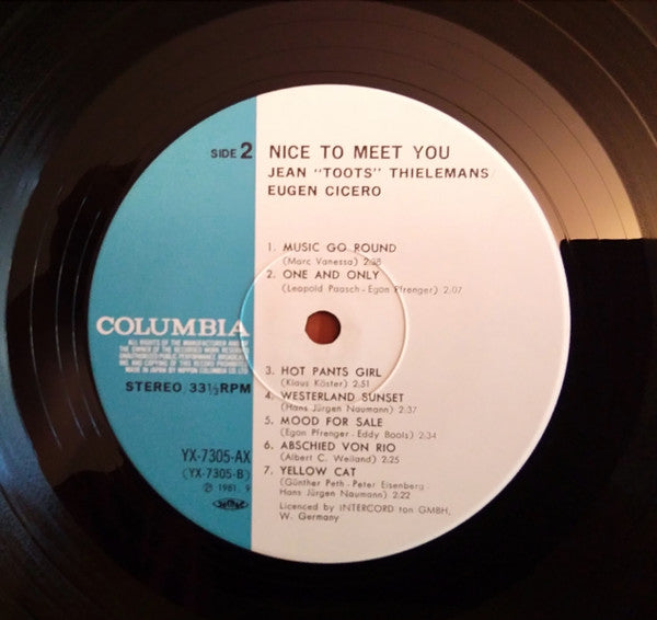 Toots Thielemans - Nice To Meet You (Vinyl, LP, Stereo) Very Good (VG) / Very Good (VG)