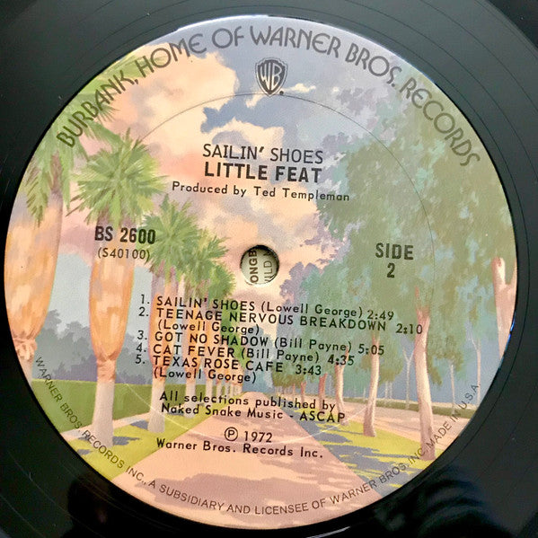 Little Feat - Sailin' Shoes (Vinyl, LP, Album, Repress) Very Good (VG) / Very Good (VG)