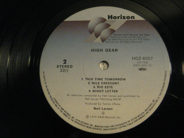 Neil Larsen - High Gear (Vinyl, LP, Album) Very Good Plus (VG+) / Very Good (VG)