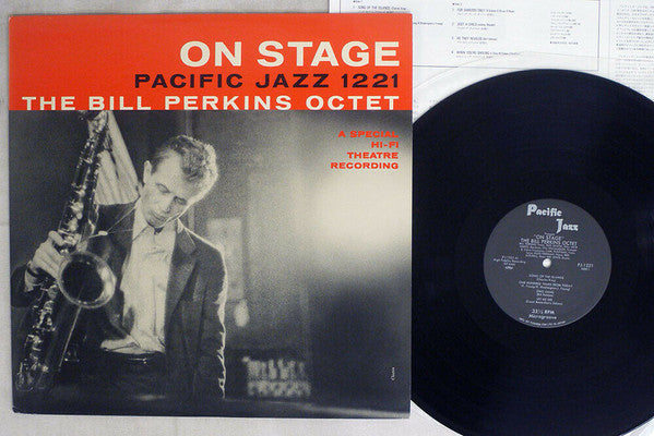 Bill Perkins Octet - On Stage (Vinyl, LP, Album, Reissue, Mono) Very Good Plus (VG+) / Very Good (VG)