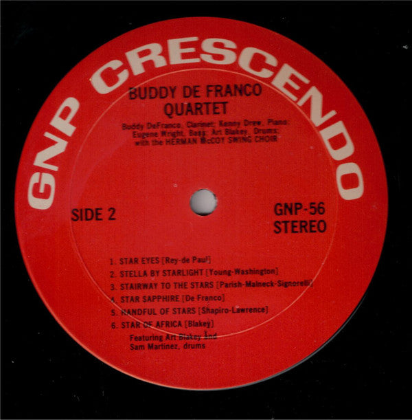 Gene Norman - Gerry Mulligan Quartet / Buddy DeFranco Quartet (Vinyl, LP, Compilation, Reissue, Stereo) Good Plus (G+) / Good Plus (G+)