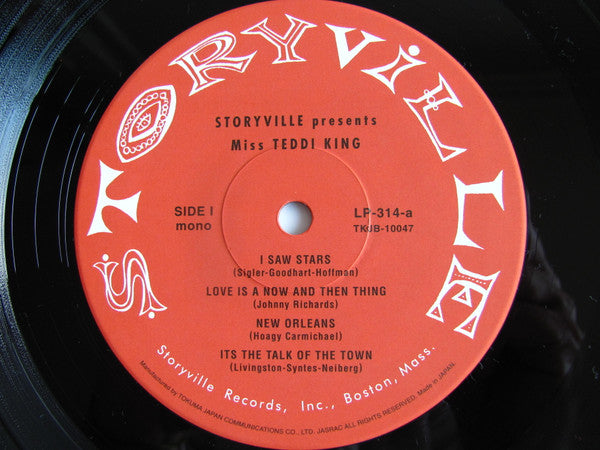 Teddi King - Storyville Presents Miss Teddi King (Vinyl, LP, 10", Reissue, Mono) Near Mint (NM or M-) / Near Mint (NM or M-)