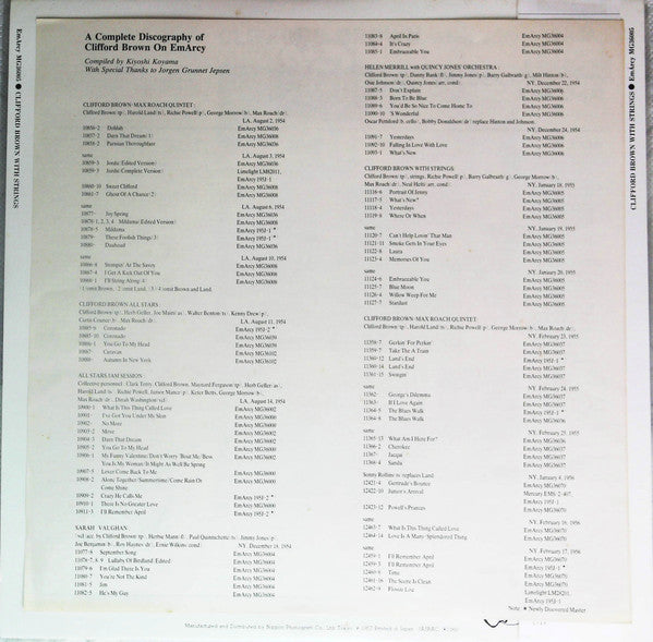 Clifford Brown - Clifford Brown With Strings (Vinyl, LP, Album, Rei...