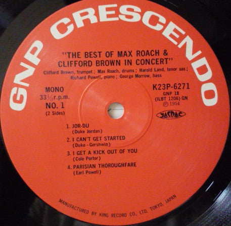 Clifford Brown And Max Roach - The Best Of Max Roach And Clifford B...
