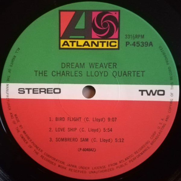 The Charles Lloyd Quartet - Dream Weaver (Vinyl, LP, Album, Reissue) Very Good Plus (VG+) / Very Good (VG)