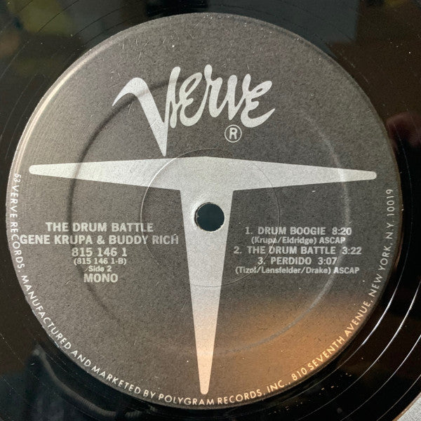Gene Krupa - The Drum Battle (Vinyl, LP, Album, Mono) Very Good Plus (VG+) / Very Good Plus (VG+)